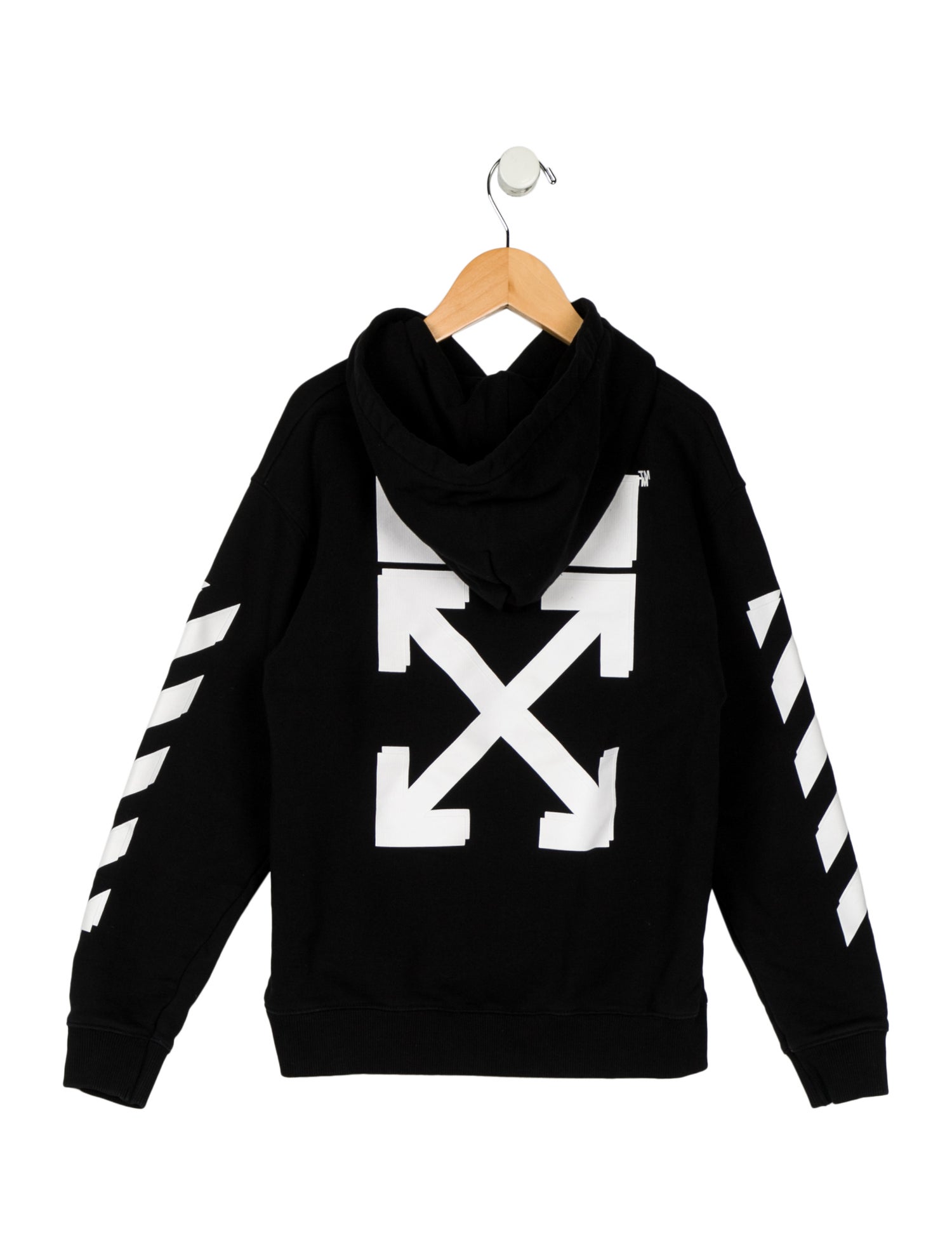 Off-White Boys' Woven Logo Hoodie